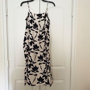 A New Day Black & Cream Floral Dress